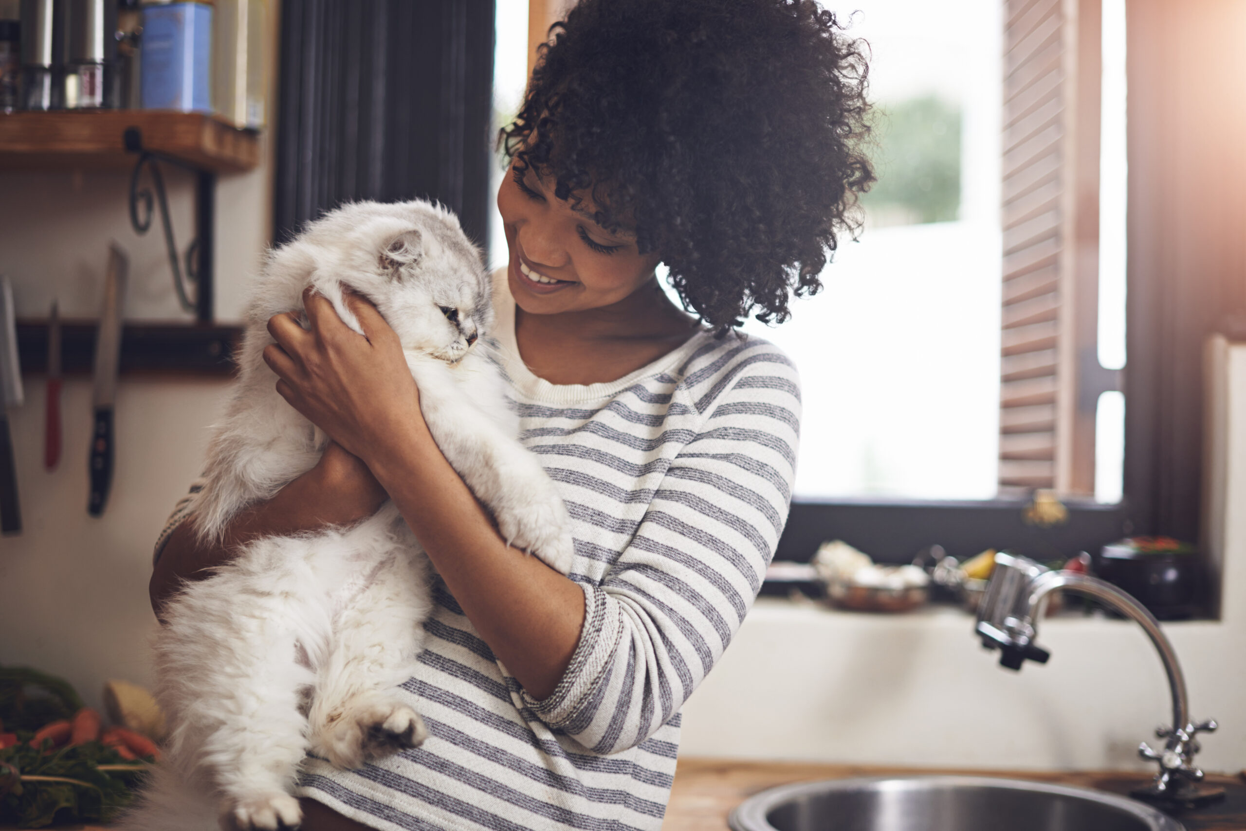 Resident at Falls of Westpark pet-friendly apartments