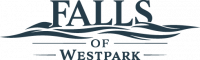 Falls of Westpark logo on light background — apartment community in Houston, TX 77057